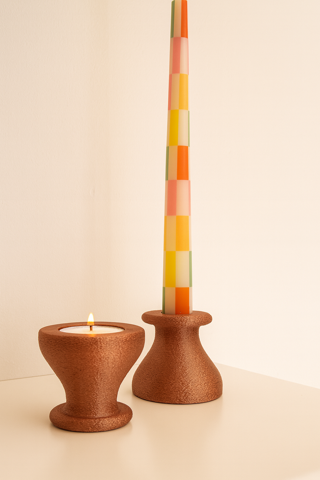 Nido - Porta Candele Metallizzate