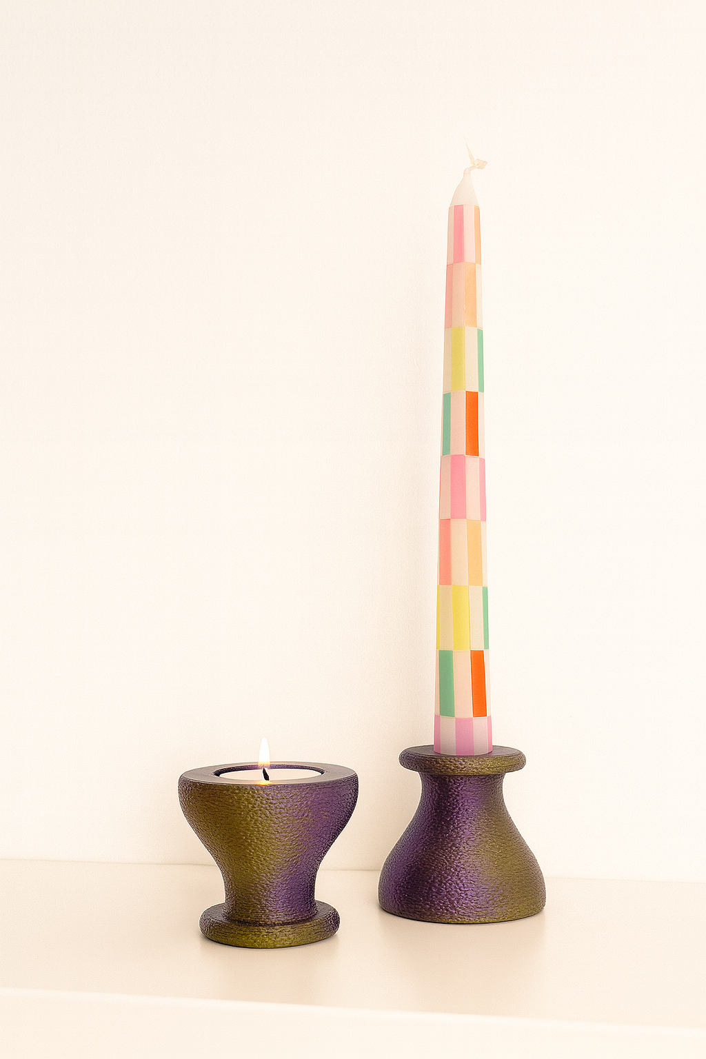 Nido - Porta Candele Metallizzate