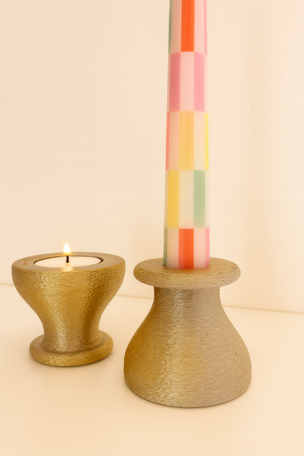 Nido - Porta Candele Metallizzate