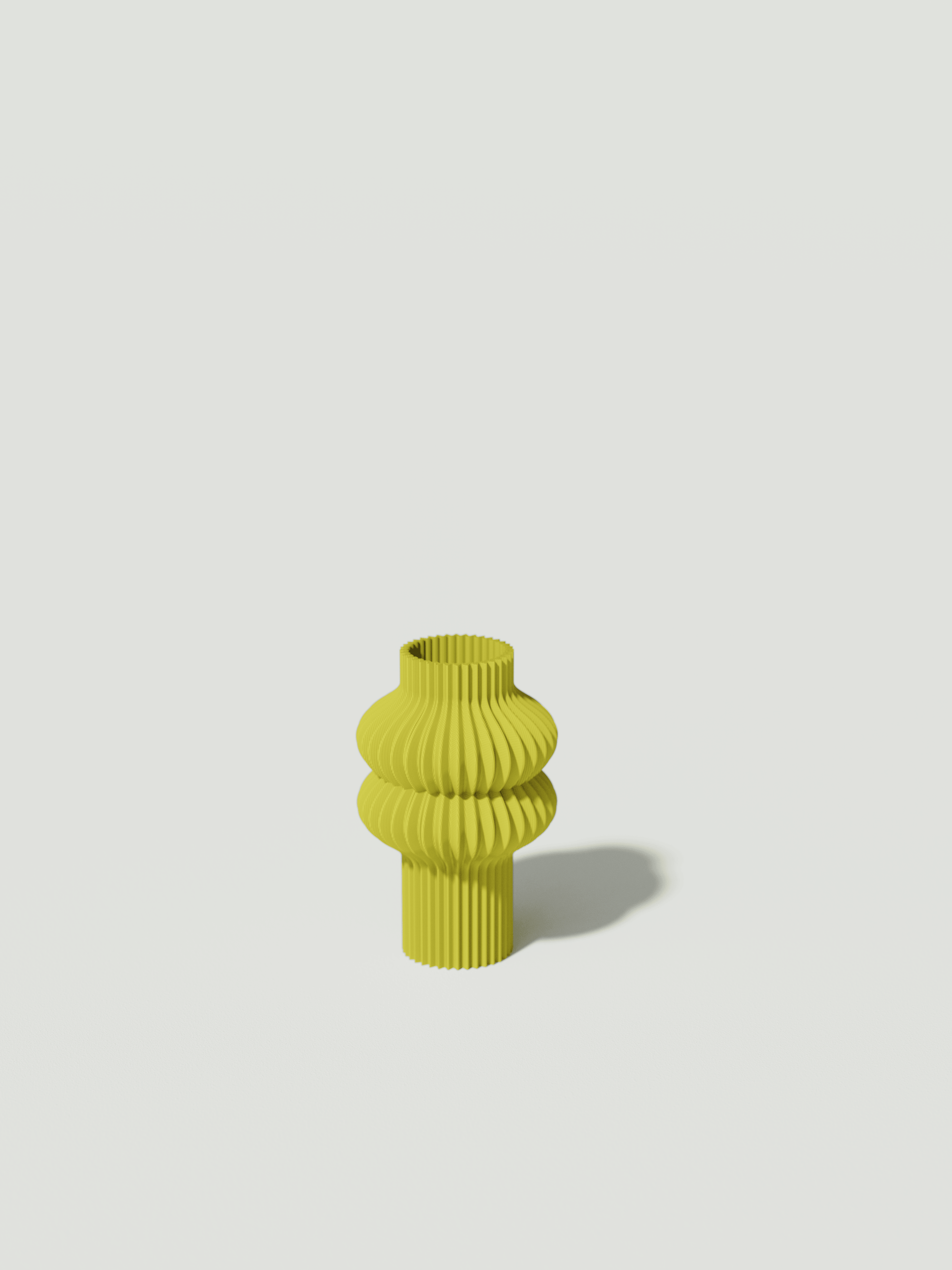 Badi -  Diffusore innovativo e sostenibile, realizzato in 100% PLA biodegradabile, stampato in 3D e Made in Italy. Il suo design moderno ed ecologico in giallo porta un tocco di natura, stile e benessere nella tua casa.