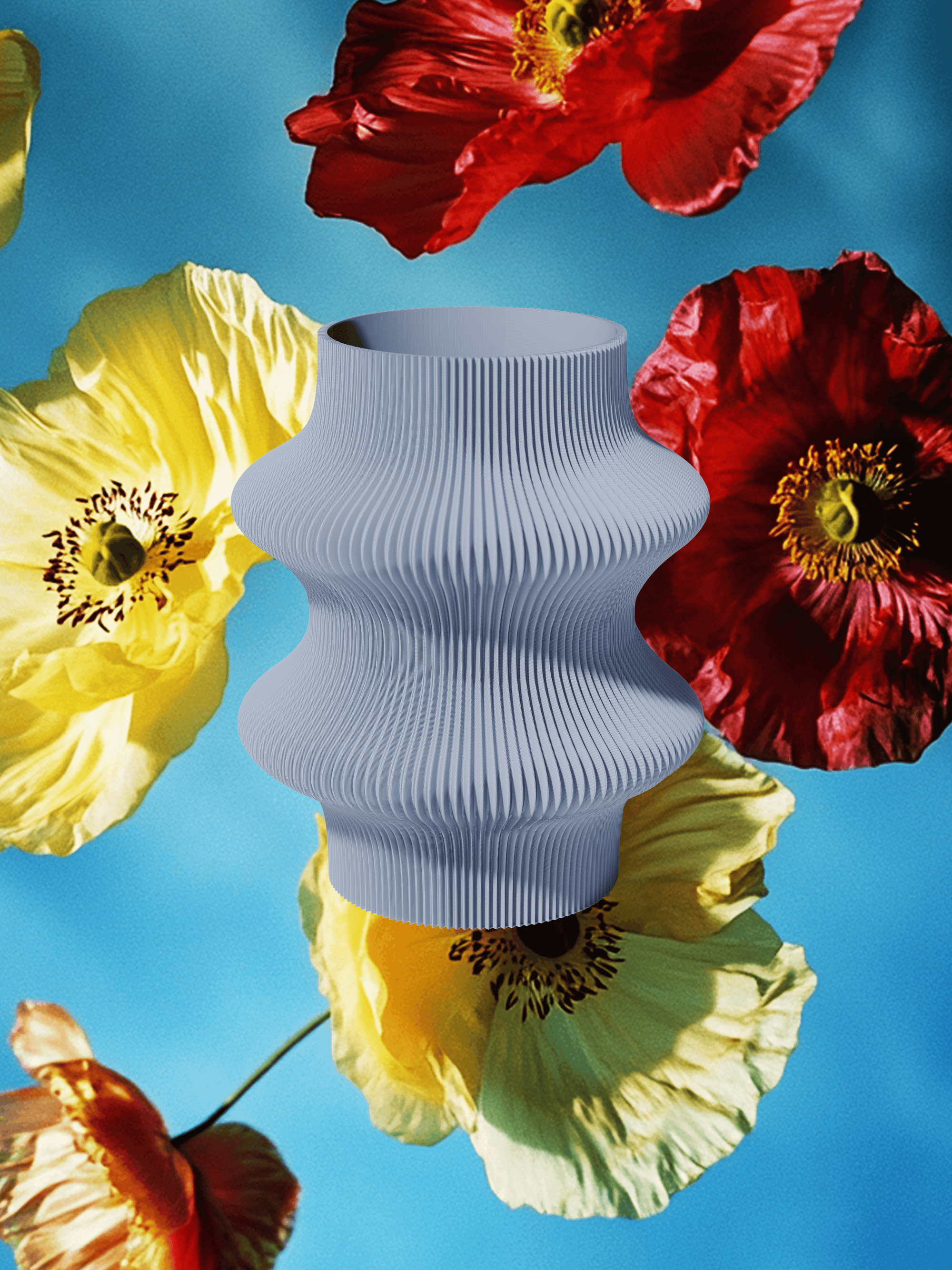 Marylin - Vaso elegante e sostenibile, realizzato in 100% PLA biodegradabile, stampato in 3D e Made in Italy. Il suo design raffinato ed ecologico in [COLORE] aggiunge un tocco di stile e sostenibilità a qualsiasi ambiente.